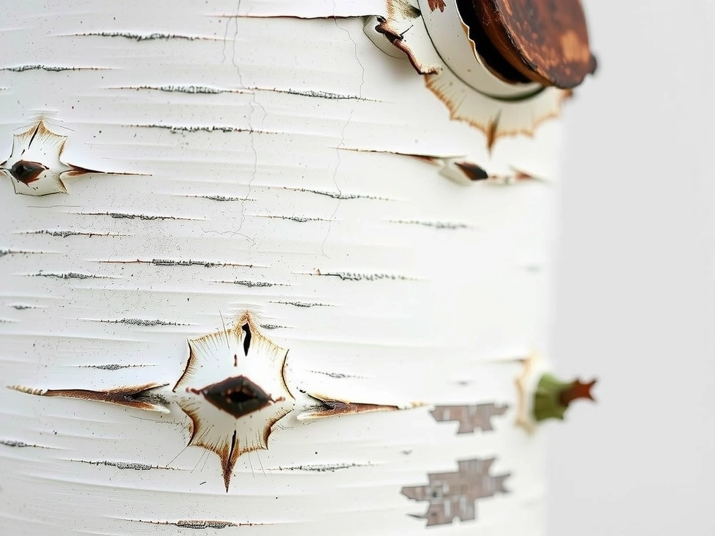 Naturverbundene Struktur der Birkenrinde als Symbol für Transparenz